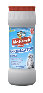 Mr.Fresh Expert 2в1 Ликвидатор запаха для кошачьих туалетов (порошок), 500 г (МистерФреш)