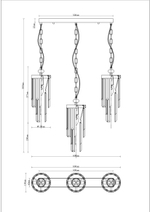 Подвесной светильник Moderli V10040-3P Stiland