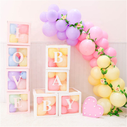 Декоративные коробки для шариков с воздухом с надписью Love белые