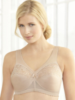 Бюстгальтер без каркасов с мягкими чашками (Размер: 110I) (Цвет: пудровый)