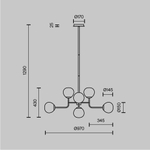 Подвесной светильник Maytoni MOD221-PL-08-G