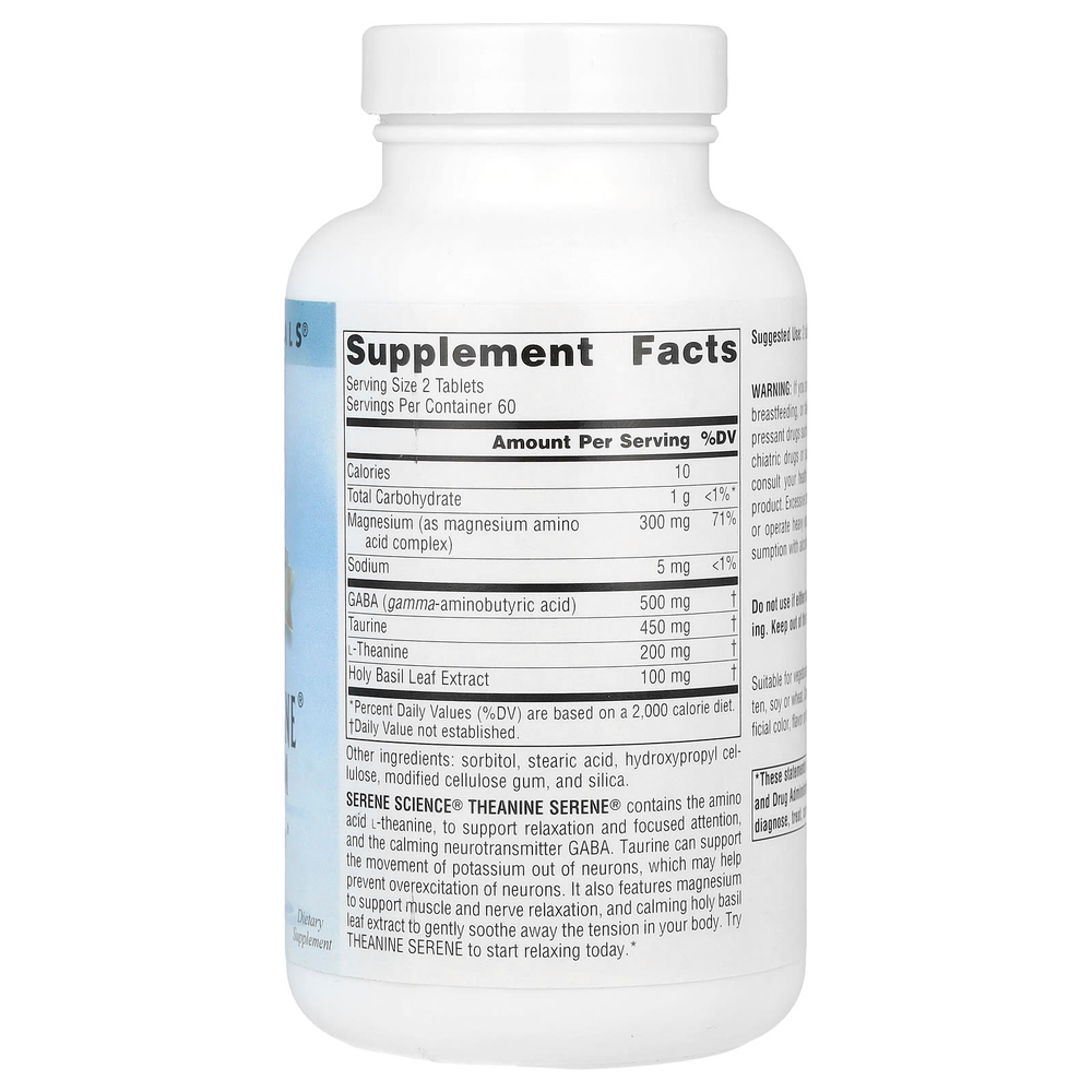 Source Naturals, Serene Science®, Theanine Serene® с магнием, 120 таблеток