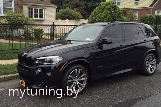 Юбка переднего бампера V.1 для BMW X5 F15 2013-2018