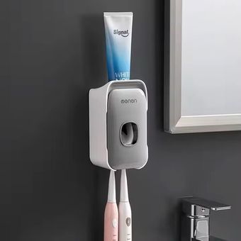 Дозатор для зубной пасты и держатель для щеток настенный