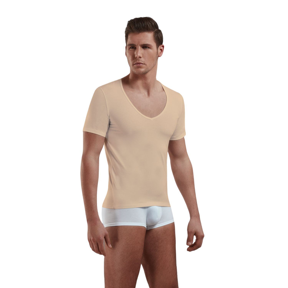 Мужская футболка с V-образным вырезом Doreanse City (Размер: XL) (Цвет: черный)