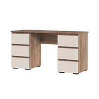 Хелен ПС 02 Письменный стол с ящиками Дуб крафт табачный / Кашемир