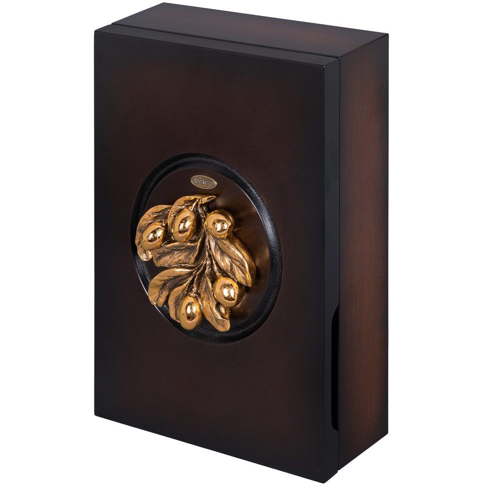 Полка ключница Oliva Branch (Олива Бранч) 2 Каштан Амбер