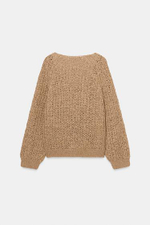 Свитерок из трикотажа с вязаной тесьмой - ZARA