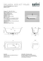 Ванна Salini Orlanda AXIS KIT S-Stone 190x80 103321M белая матовая