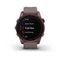 Умные часы Garmin Fenix 7S Sapphire Solar титановый темно-бронзовый с сланцево-серым силиконовым ремешком