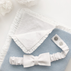 Конверт на выписку с рюшей, голубой, 75х75 см