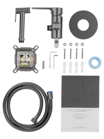 Смеситель с гигиеническим душем встраиваемый WONZON & WOGHAND BRILLIANT, Темный графит (WW-88829079-BGM)