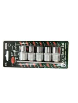Набор головок Е-профиль 5пр. 1/2''(E12,E14,E16,E18,E20), на планке RockForce##Rock FORCE RF-4053