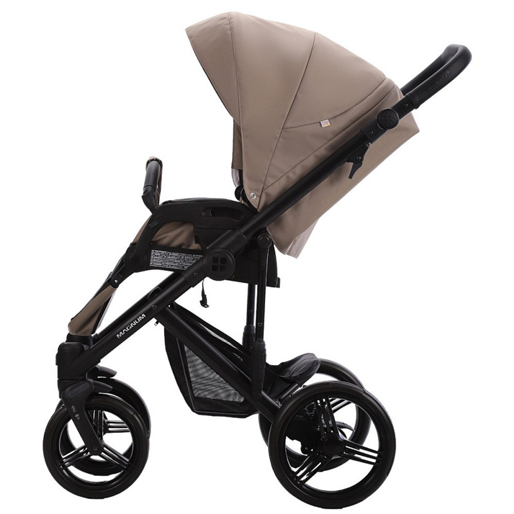 Детская коляска Bebetto Magnum Light Pro 3 в 1 с автокреслом Avionaut Cosmo 05 т.бежевая кожа