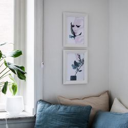 IKEA EDSBRUK  (ИКЕА ЕДСБРУК)  -  Рамка, белая, 21x30 см