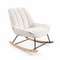 Кресло-качалка Marline, белое букле