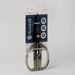 КУХОННЫЕ НОЖНИЦЫ ЦВЕТ ГРАФИТ, ГАЛЬВАНОПОКРЫТИЕ, 19,5СМ (МАЛ=12ШТ)