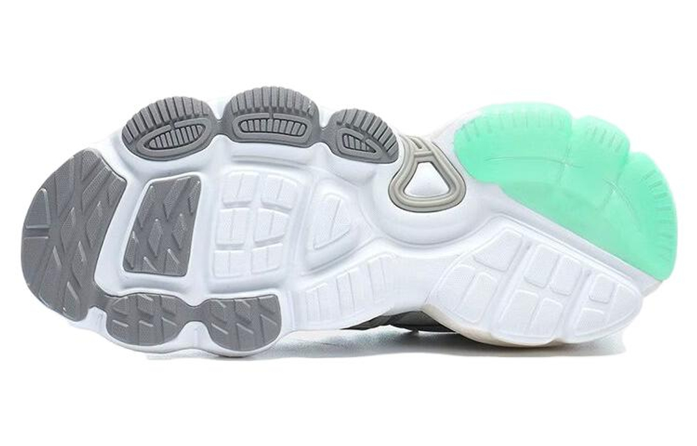 Magic Stick x FILA LADDER Textile, Synthetic Leather, TPU Low top Chunky Sneakers Women"s Gray Green