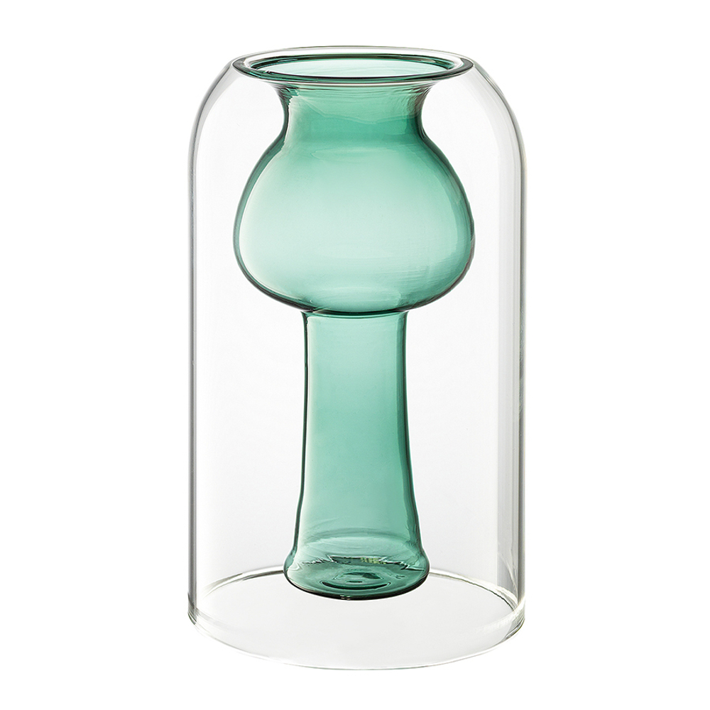 Ваза muse, 20 см, бирюзовая