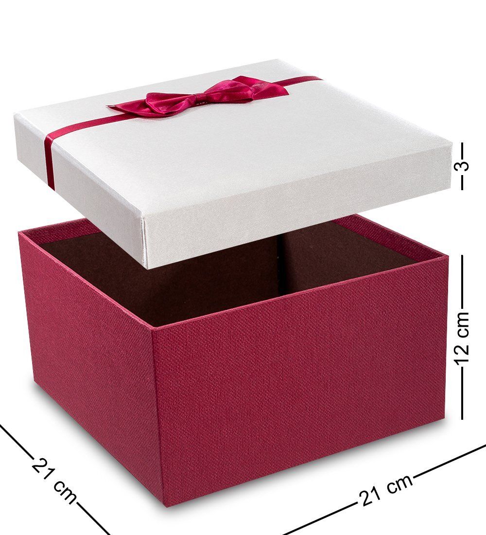 Packing Symphony WF-39/3-A Коробка «Прямоугольник» цв.бордов./бел.