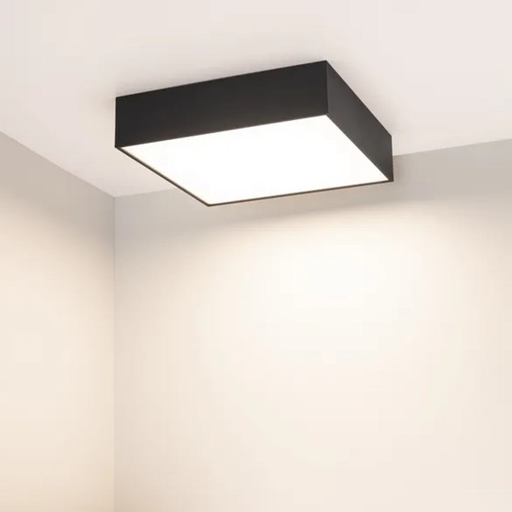 Светильник SP-QUADRO-S250x250-25W Day4000 (BK, 120 deg, 230V) (Arlight, IP40 Металл, 3 года) 034789