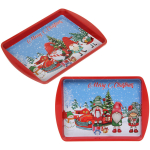 Поднос жестяной 20*14см «Веселые гномы на машине»