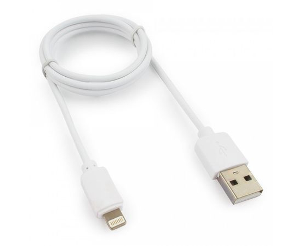 Кабель USB - 8pin для iPhone5/6/7/8/X, IPod, IPad Гарнизон, 1м, белый