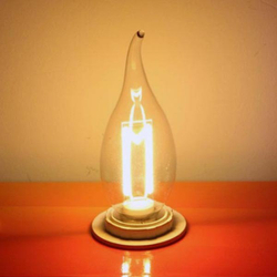 Лампа свеча на ветру - М - цвет Белый
