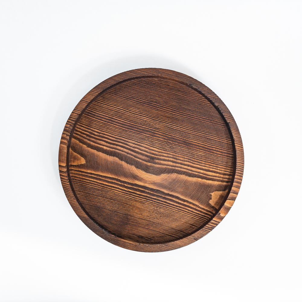 Деревянный сервировочный поднос Art of Siberia блюдо для подачи 330 мм. WS6