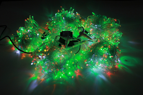 LED-PLS-200*5-20M-24V-M/C-F(W) 5 нитей, мул/бел F на прозр. пров. 24V/80W С КОЛПАЧКОМ