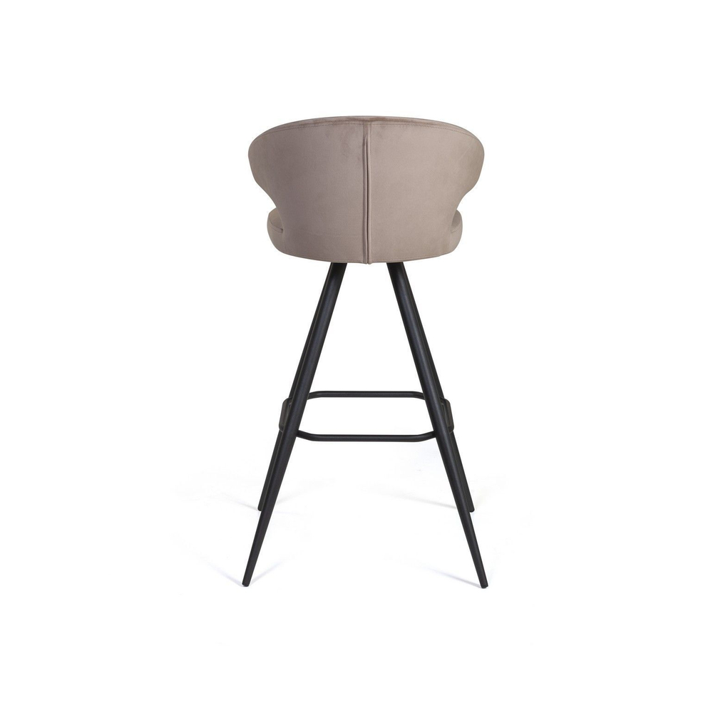 Стул полубарный Richard поворотный 360 градусов, бархат бежевый 5