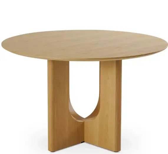 Стол обеденный Barbican Ø120 см, шпон дуба