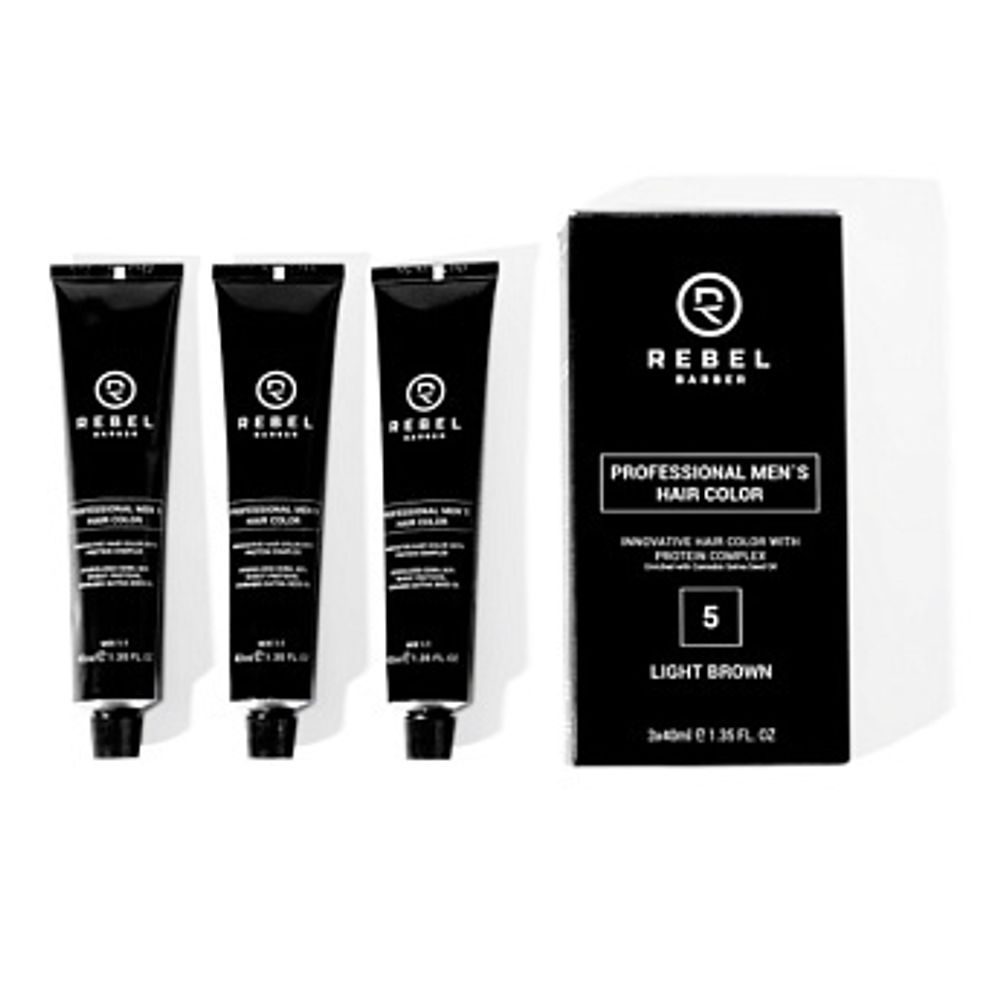 Профессиональная мужская краска для волос Light Brown (5)