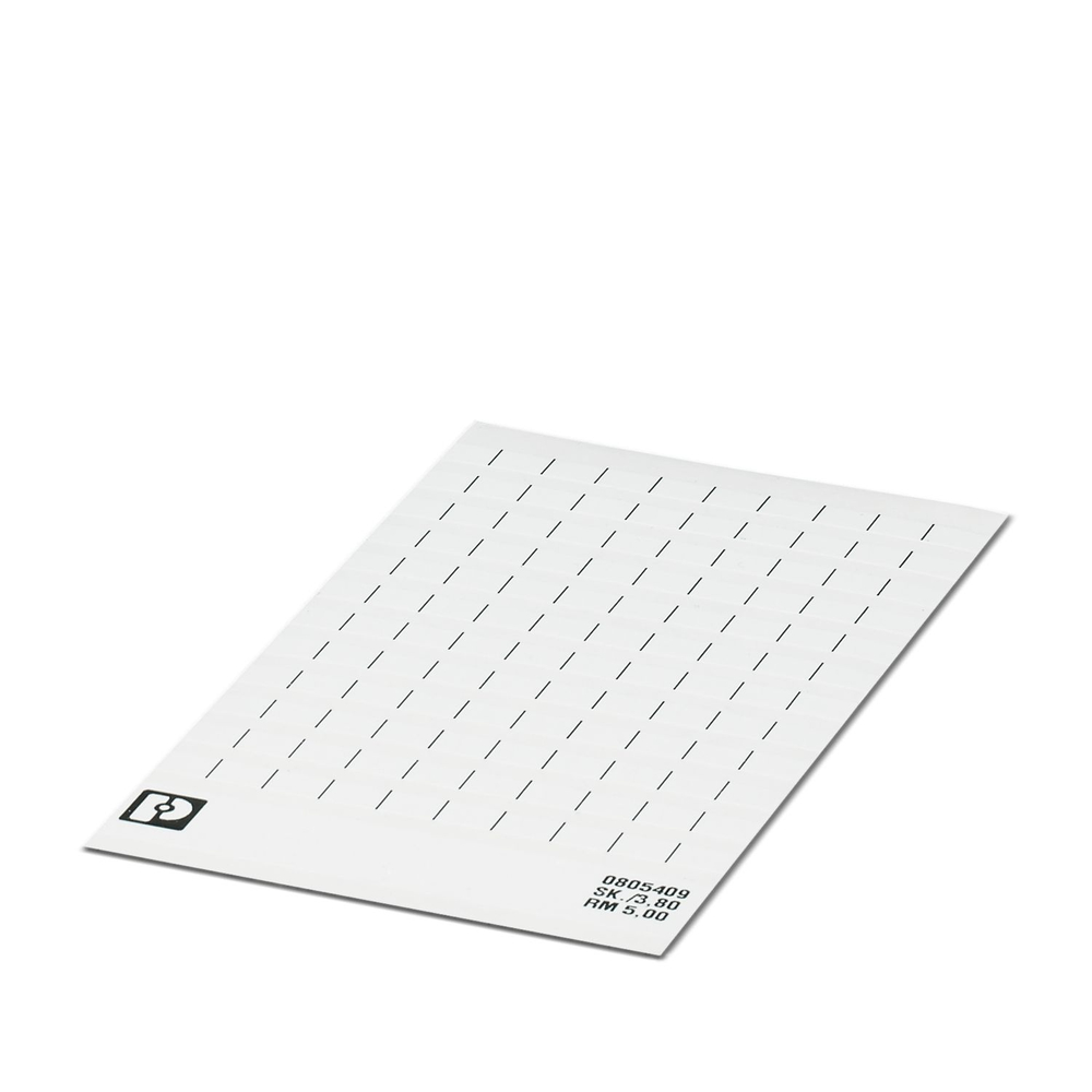 0805409 - SK 5/3,8:UNBEDRUCKT - Маркировочный лист