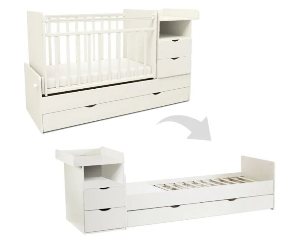 Кровать-трансформер Sweet Baby Valentino 378178 Белый
