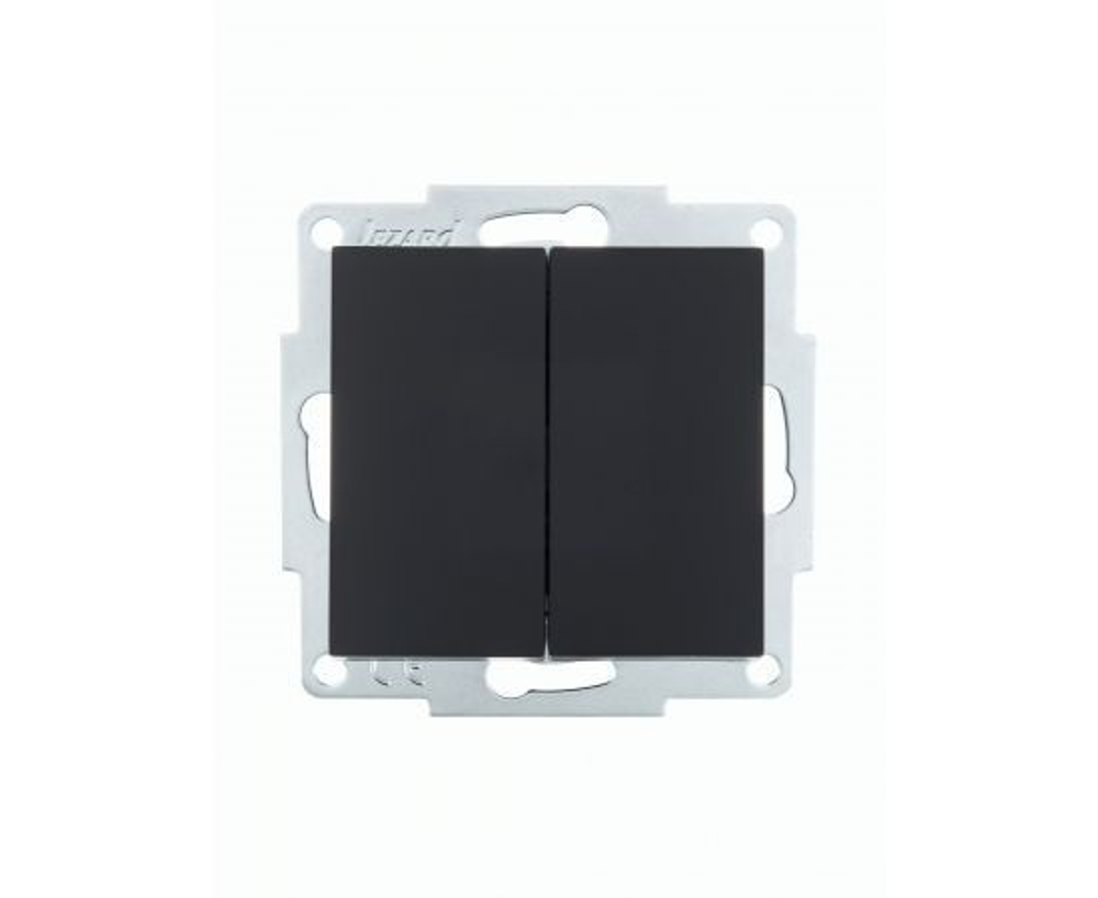 Выключатель 2-кл. СП Vesna механизм черн. бархат .742-4288-101 LEZARD