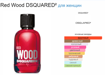 DSQUARED2 Red Wood 100 ml (duty free парфюмерия)