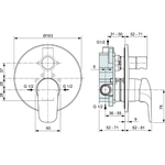 Комплект для встройки 4 в 1 Ideal standard CERAFLEX