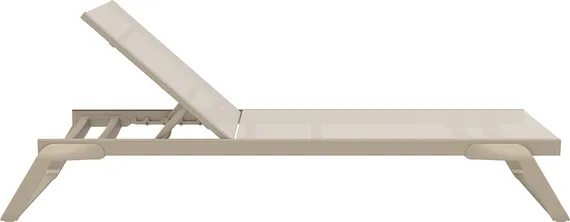 Шезлонг алюминиевый Tropic, бежевый