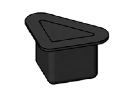 Опора пластиковая треуг. М/М 40мм (700)