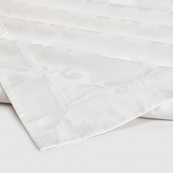 Постельное белье 2 спальное евро макси Сlaire&Caroll Frame белый жаккард