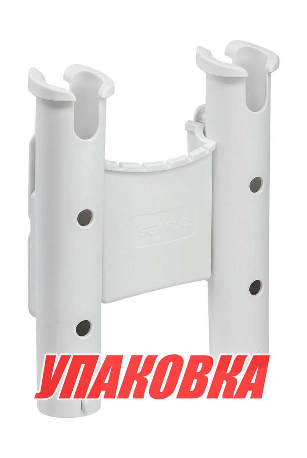 Держатель спиннинга 2 стакана белый, SeaFlo (упаковка из 10 шт.)