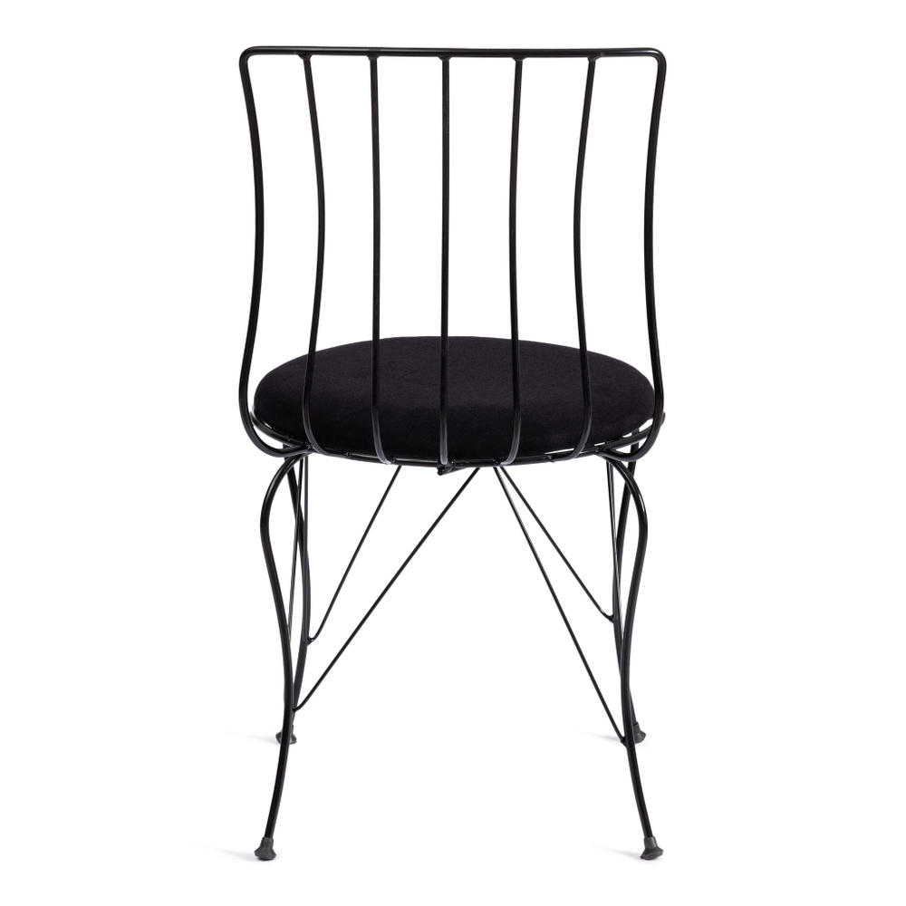 Стул LALITA (mod. 172) металл/ткань,  44 х 51.5 х 85 см, Black (черный)