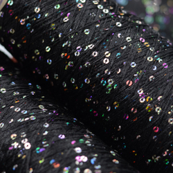 Sequin Yarn art. Paillette (чёрный)