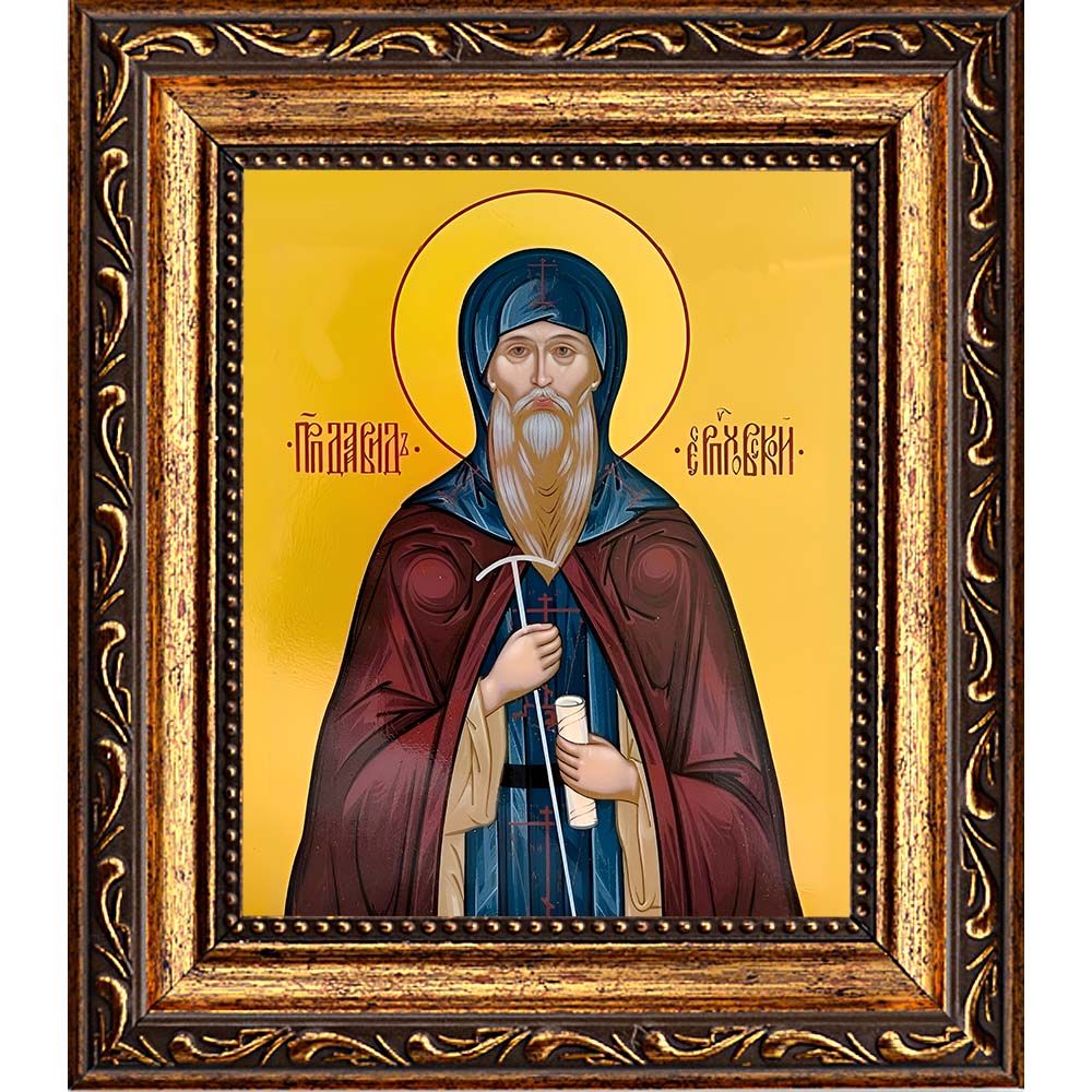 Давид Серпуховский преподобный. Икона на холсте.