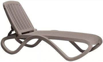 Шезлонг-лежак пластиковый Tropico цвет тортора Nardi Италия