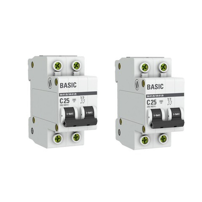 Авт. 2P 25А (C) 4,5кА ВА 47-29 Basic 2шт.
