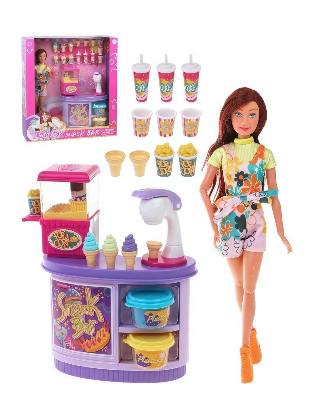 Кукла тип Модель 29см. с аксесс 21предм. 8486 (Defa lucy)