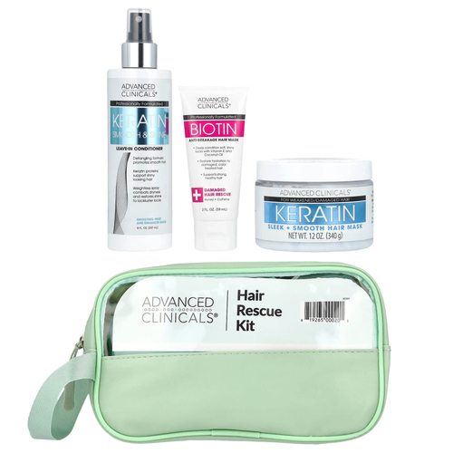 Advanced Clinicals, эксклюзивный набор iHerb для восстановления волос, 4 предмета