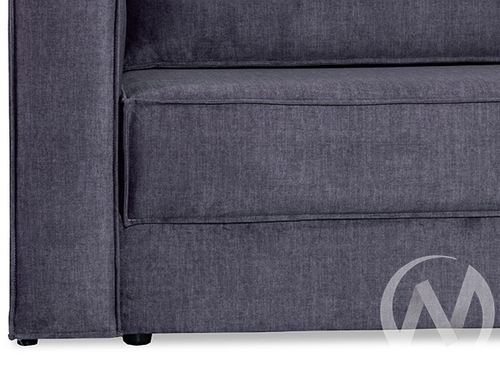 Диван прямой Эдельвейс (БД) SQUARE 19 (велюр синий)